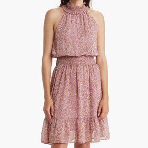 Pink and Purple Floral Dress